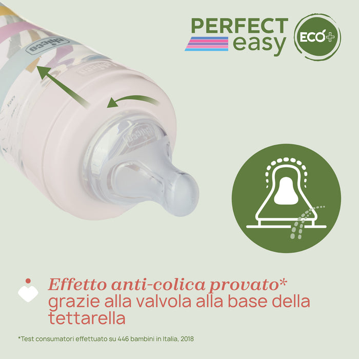 Biberon Perfect Easy Eco+ 330ML Flusso Veloce 4M+, Chicco