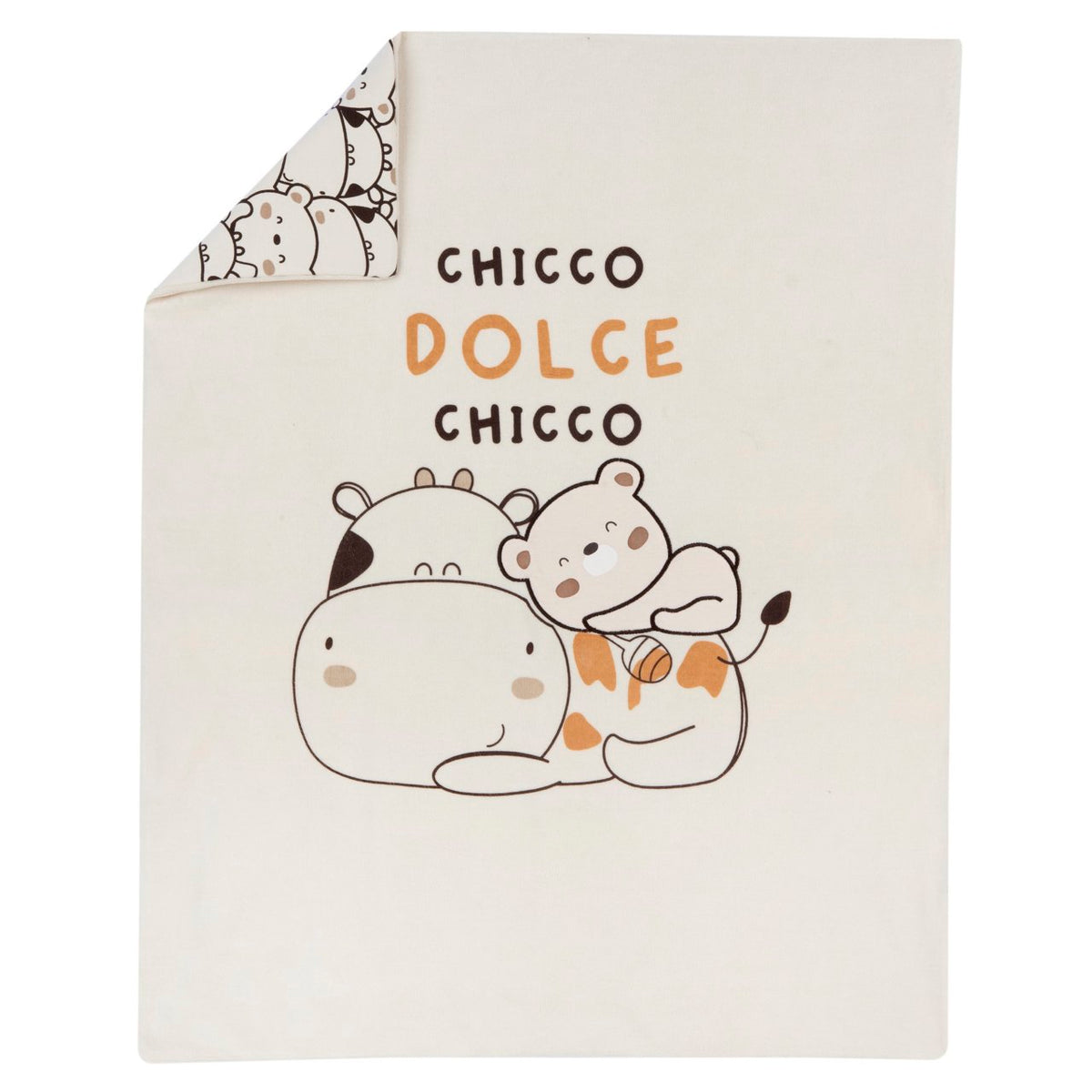 Bavetta in cotone Chicco neonato con stampa animali