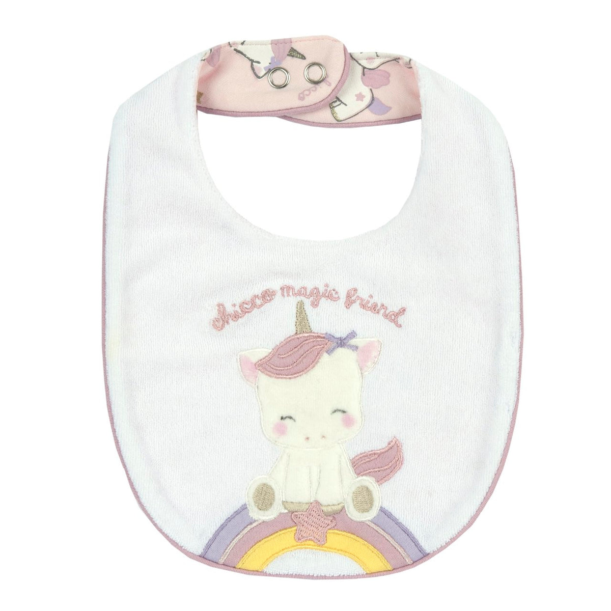 Bavetta in Ciniglia Tema Unicorno, Chicco — Spio Kids