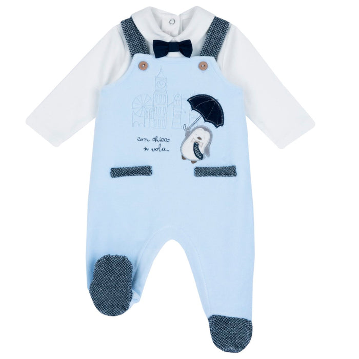 Tutina con Salopette Ciniglia Tema Pinguino, Chicco