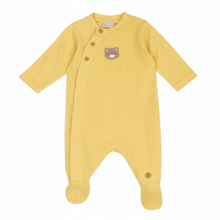 Tutina Neonato Con Ricamo Orsetto