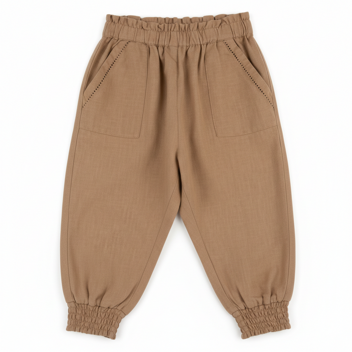 Pantaloni Neonato Beige