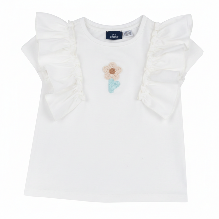Maglia Bambina Con Volant