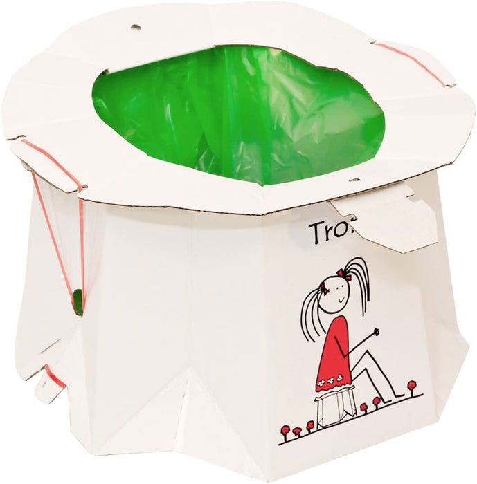 Vasino da viaggio pieghevole usa e getta biodegradabile per bambini — Spio  Kids