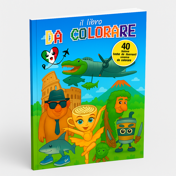 Libro da Colorare Italian Brainrots