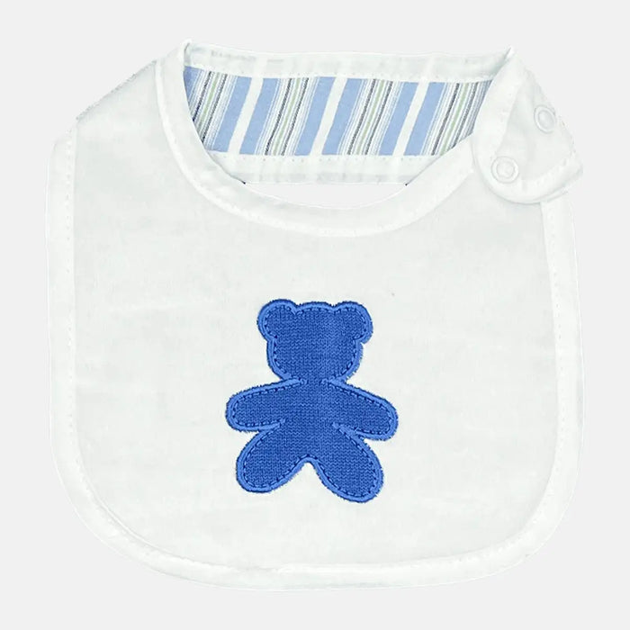 Bavetta Neonato Con Ricamo Orsetto LU2460