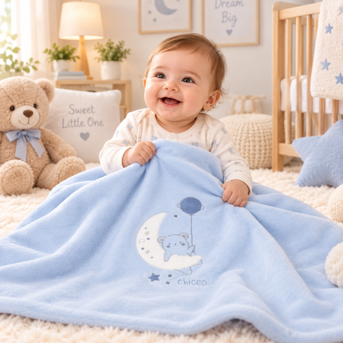 Copertina Neonato Chicco Con Ricamo NA.103242
