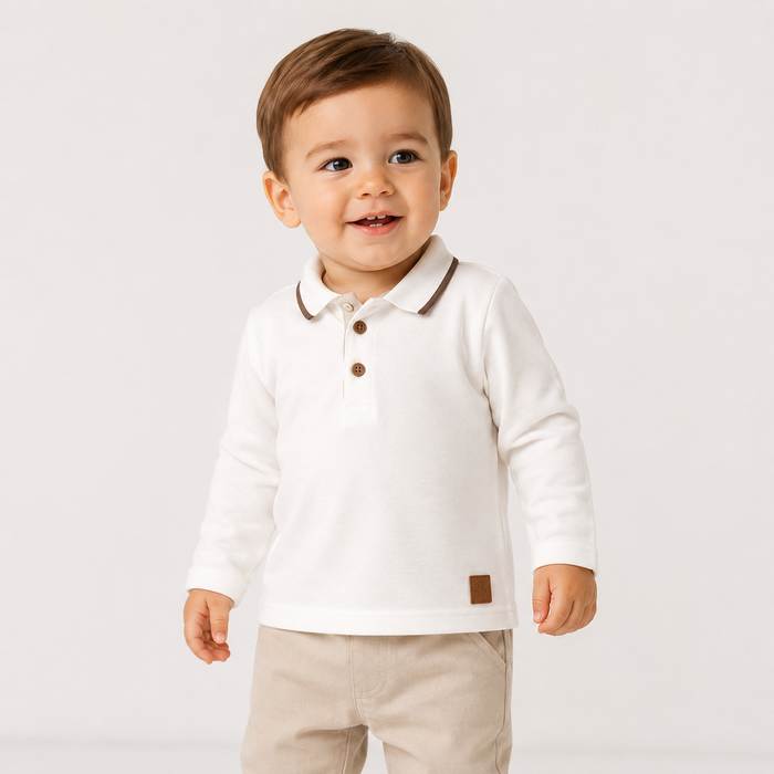 Polo Neonato In Cotone Piquet NM.102595