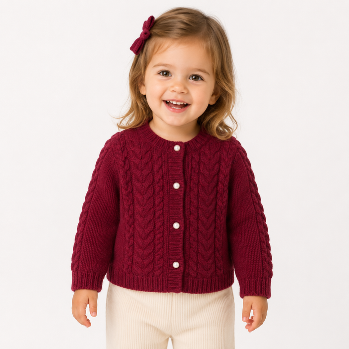 Cardigan Neonata A Trecce  NF.102720