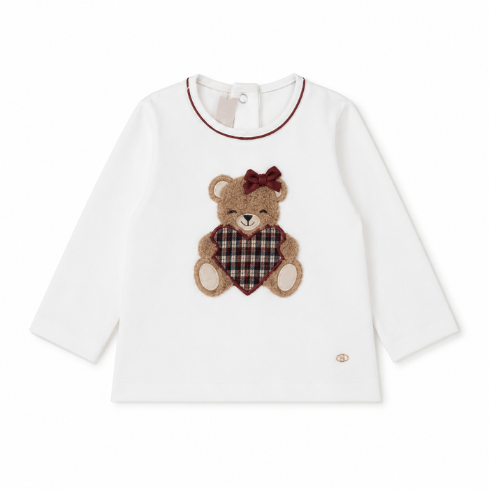 Maglia Neonata Con Ricamo Orsetta  NF.102722