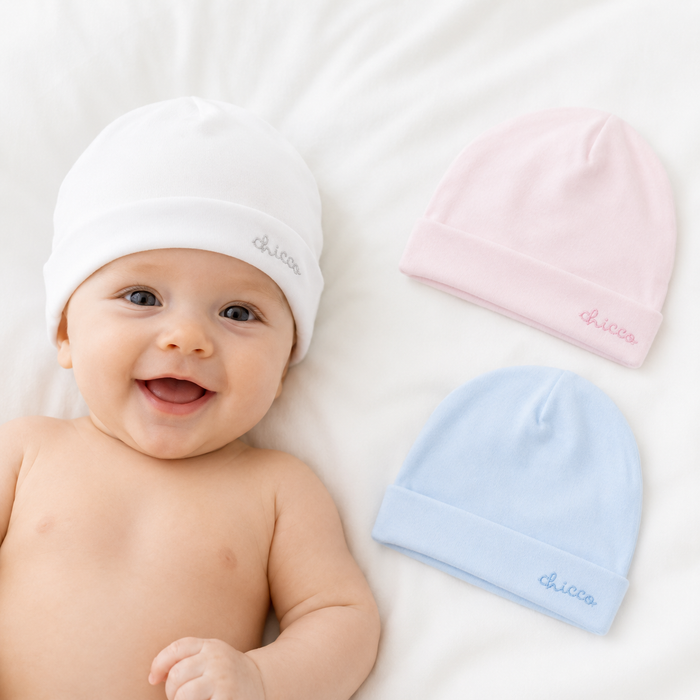Cappellino Neonato Chicco Con Logo Ricamato NA.4647