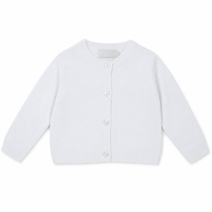 Cardigan Neonato In Maglia Bianca NA.100890