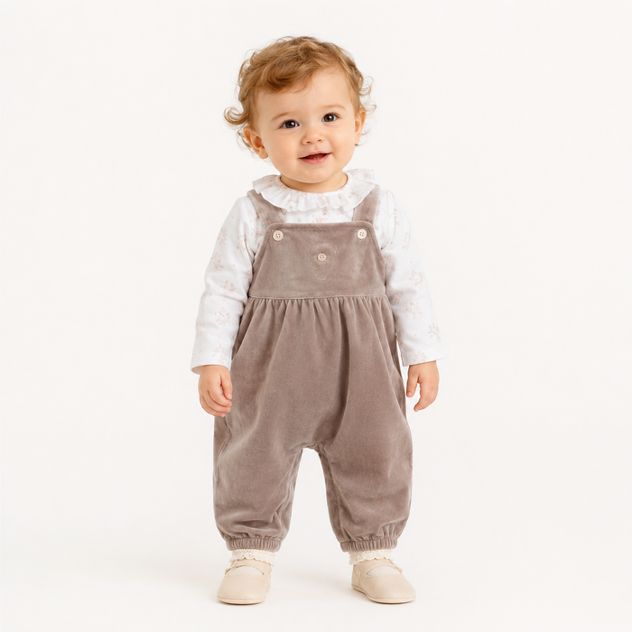 Tutina Neonato Salopette Velluto NM.102357