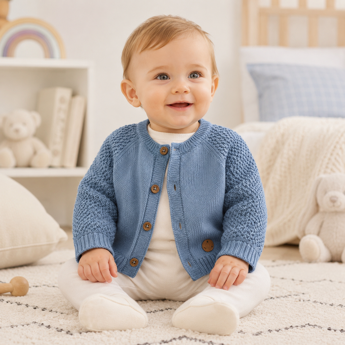 Cardigan Neonato In Maglia Lavorata NM.102715