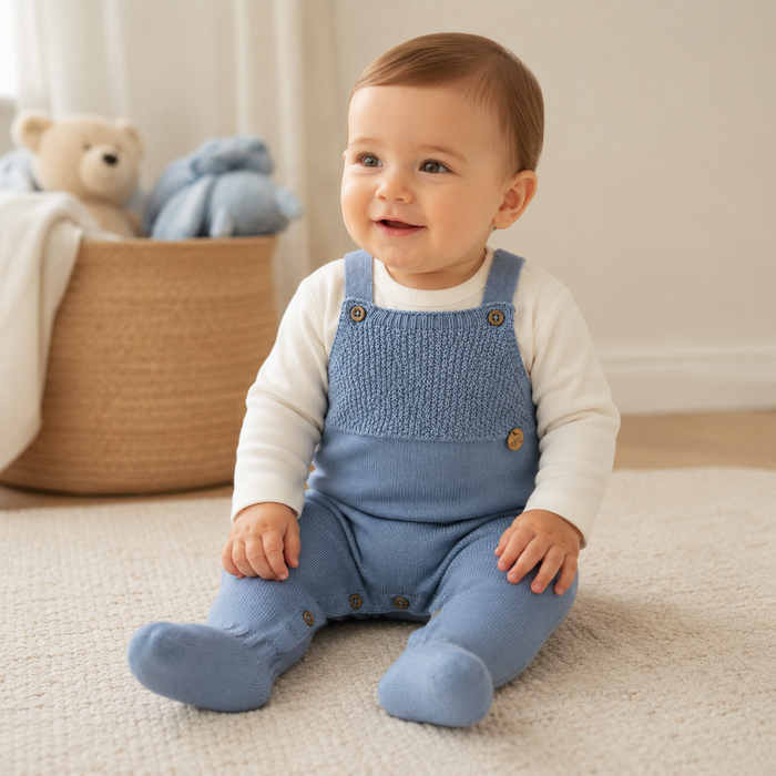 Salopette Neonato In Maglia Con Piedini NM.102729