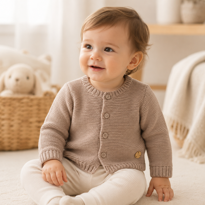 Cardigan Neonato In Maglia Punto Legaccio NA.102747