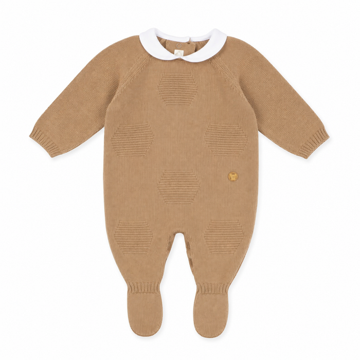 Tutina Neonato In Maglia Con Colletto NA.102750