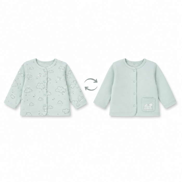 Giacchina Neonato Reversibile In Cotone NM.103230