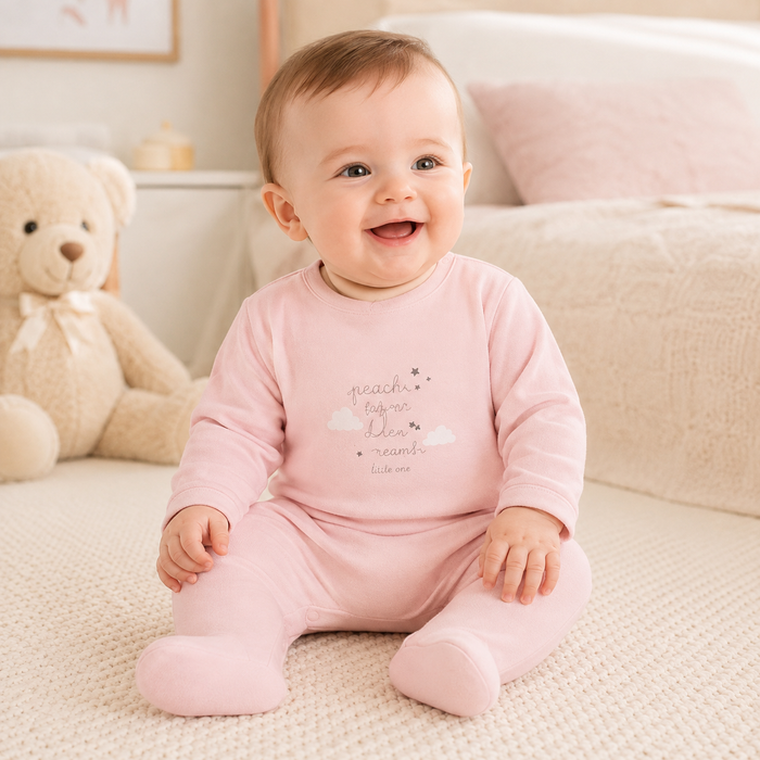 Tutina Neonato In Ciniglia Con Ricamo NA.103231