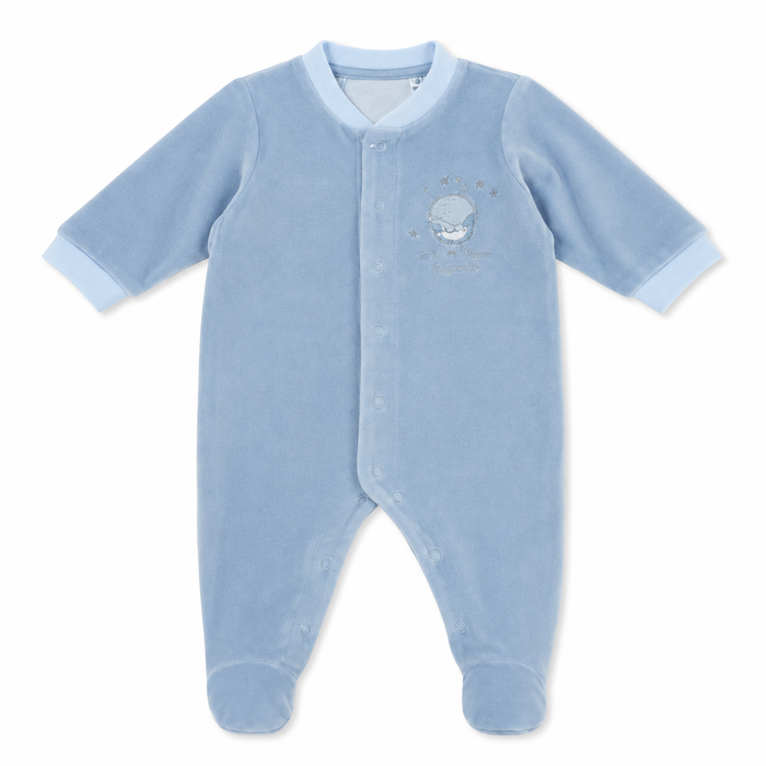 Tutina Neonato In Ciniglia Con Ricamo Animaletti NA.103234