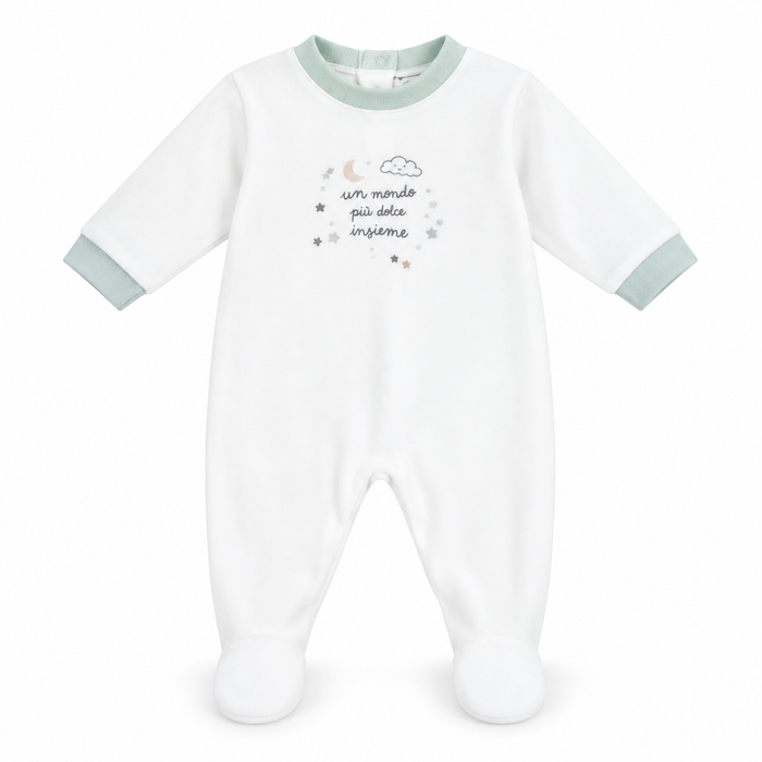 Tutina Neonato Con Ricamo NF.103236