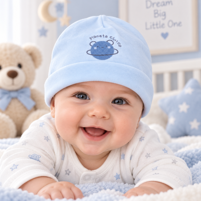 Cappellino Neonato Con Ricamo NF.103237