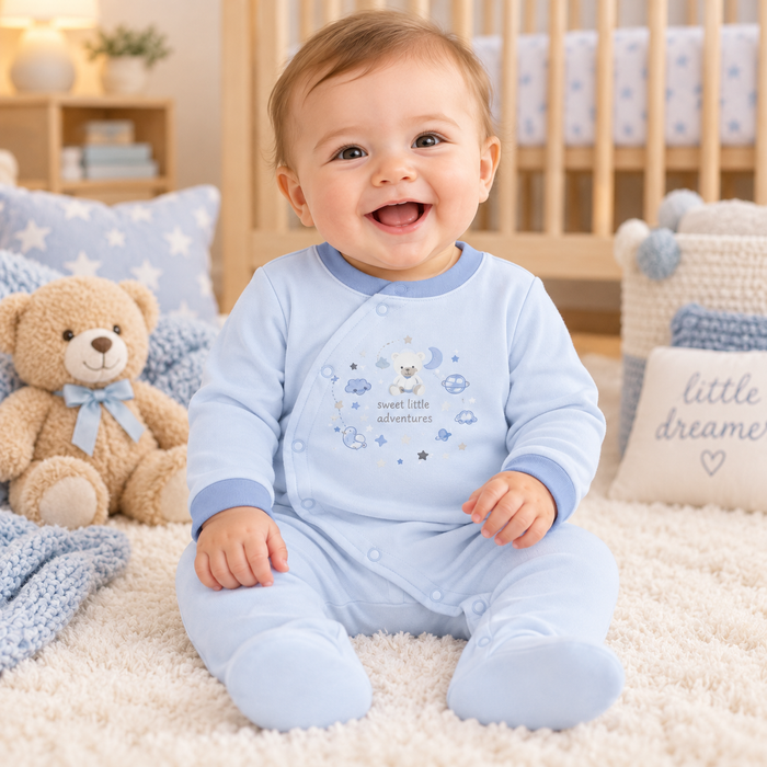 Tutina Neonato Con Ricamo NF.103240