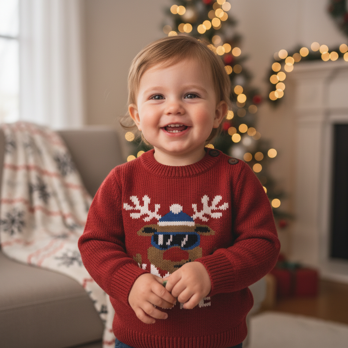 Maglione Inverno con Renna "Xmas Dude"