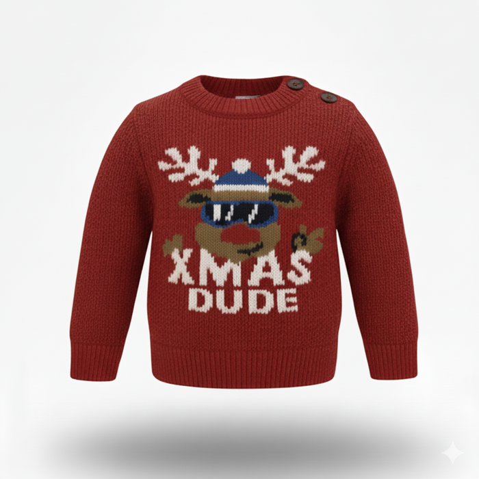 Maglione Inverno con Renna "Xmas Dude"