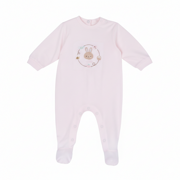 Tutina Neonato Con Ricamo Orsetto