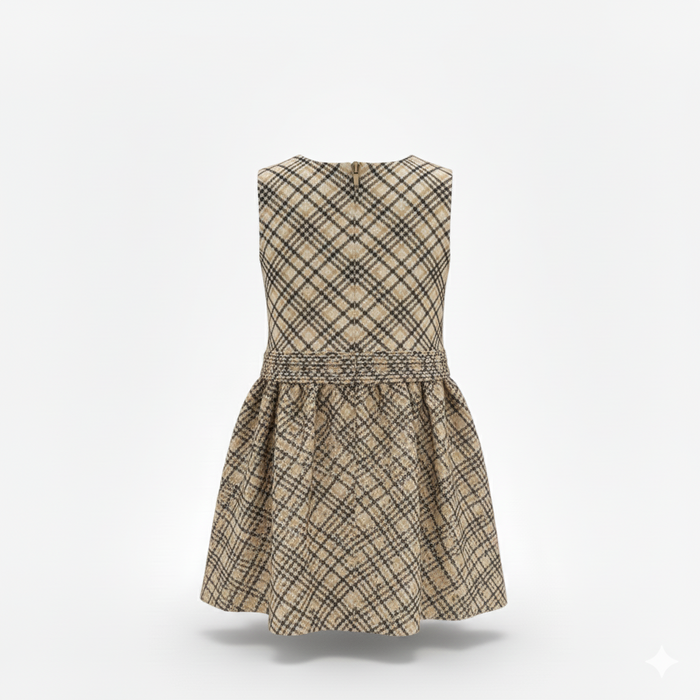 Abito Invernale A Quadri Bambina