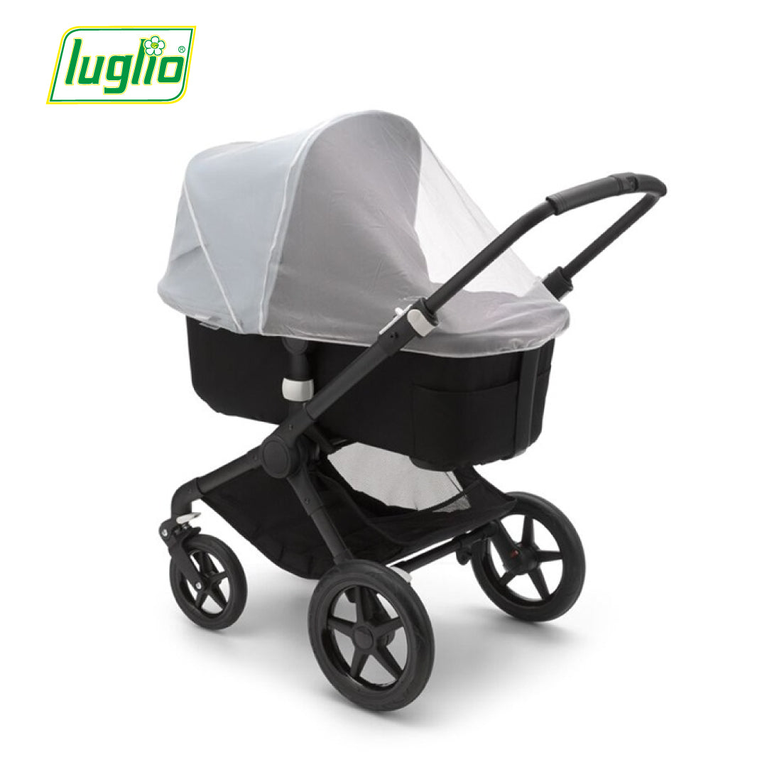 Zanzariera Universale Per Passeggino In Rete Nera Con Bordo Elastico - Protezione Insetti Per Bambino, Traspirante E Visibile