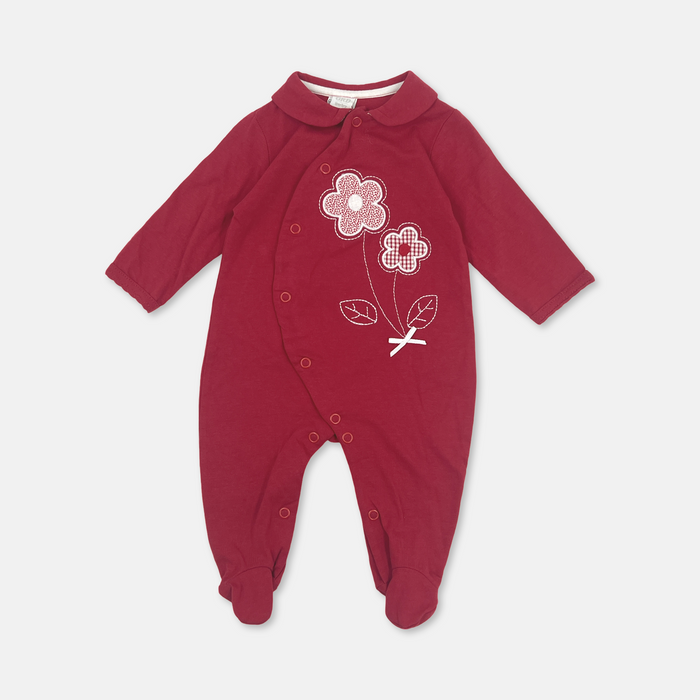 Tutina Cotone Fiorellino Ricamato Girandola