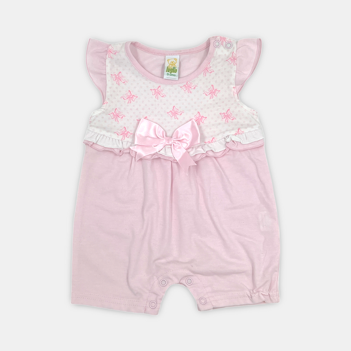 Pagliaccetto Cotone Fiocco Frontale Luglio per neonata