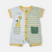 Body neonato in cotone giallo/verde con stampa giraffe Luglio