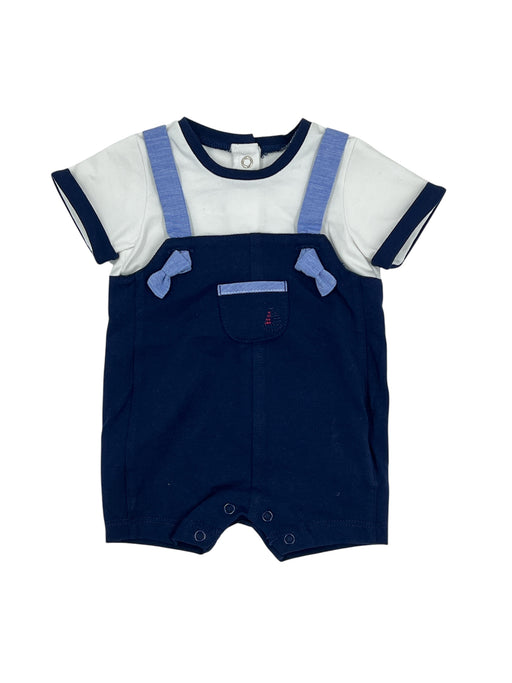 Pagliaccetto in cotone con dettagli blu navy Mayoral