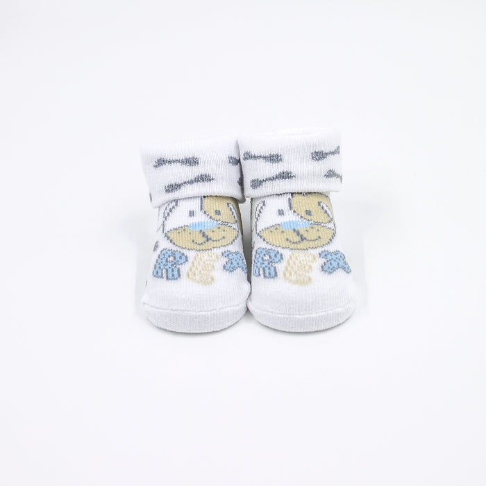 Kit tre paia di calzini per neonato con animaletti, I-Do