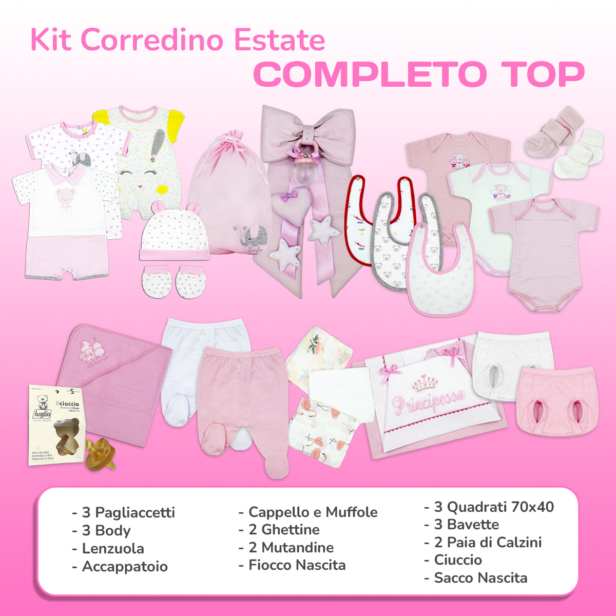 Kit Corredino Clinica per neonata Estate - Main Image