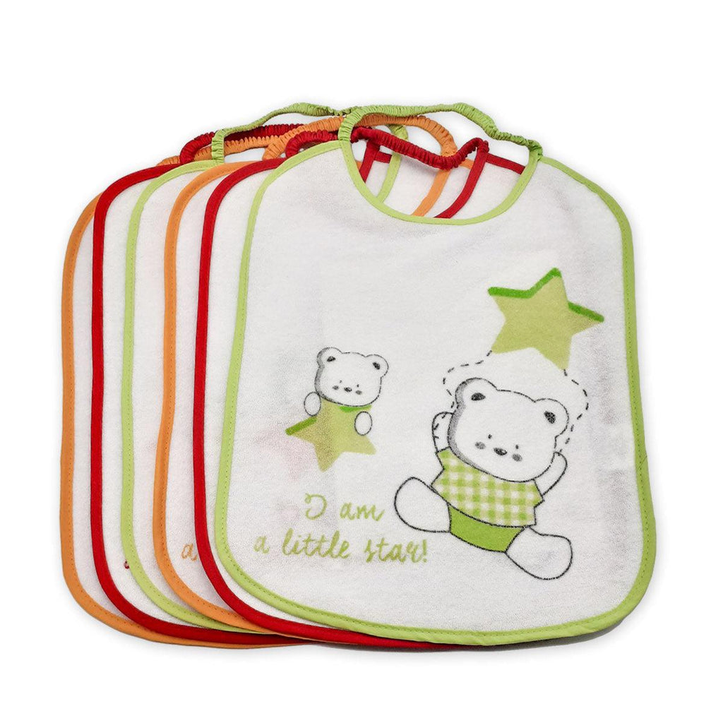 Set Da 6 Bavaglini Enrico Coveri In Spugna Impermeabile - Idea Regalo Neonato