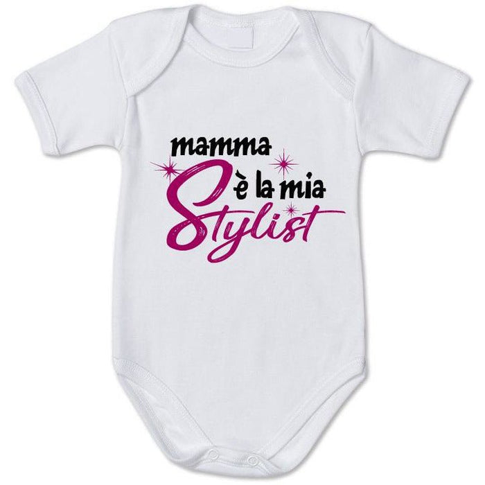 Body Neonata Personalizzato "Mamma è la mia Stylist" - Spio Kids