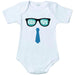 Body Neonato, festa del papà con occhiali e cravatta Luglio - Spio Kids
