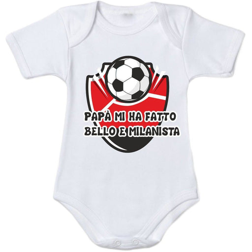 Body Neonato, Personalizzato tifoso Milan - Spio Kids