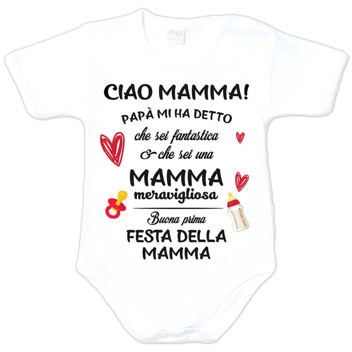 Body Personalizzato Festa Della Mamma - Spio Kids