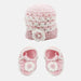 Cappellino più scarpine Neonata in Filo con Fiore e perlina, Luglio-Spio Kids-foto-prodotto