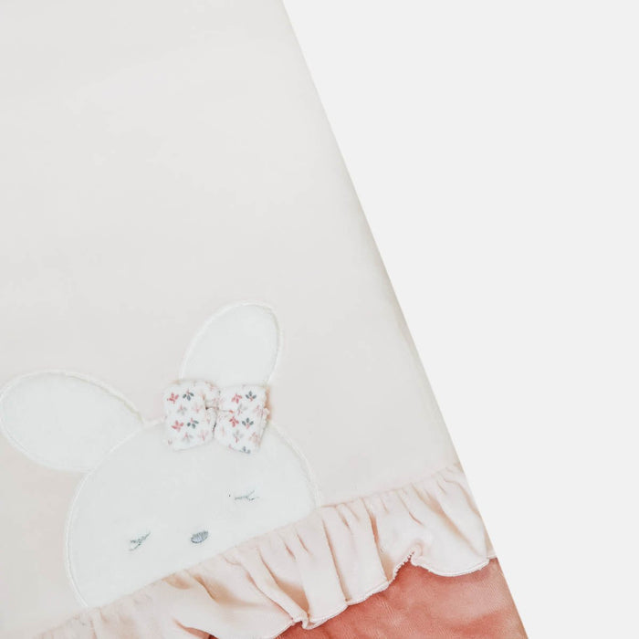 Coperta bicolore con coniglietto ricamato Ele-Baby - Spio Kids
