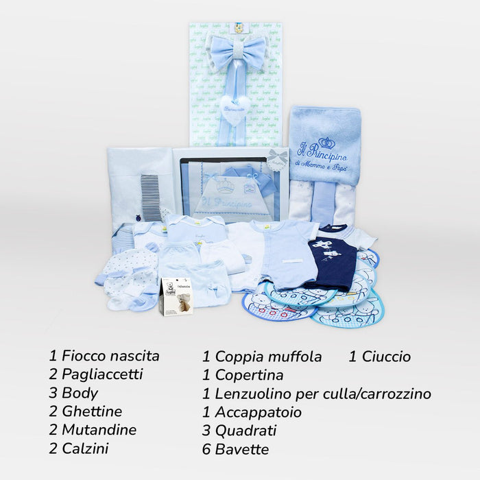 Corredino Neonato Femmina Nascita Ospedale Completo Made in Italy Cotone  Cuffietta Body Calzine Bavaglina