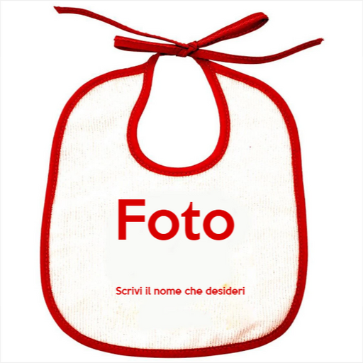Personalizzabile natalizia con Nome ed Immagine - Bavetta-Spio Kids-foto-prodotto