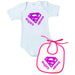 Personalizzata con frase "super nonna" - Body + Bavetta-Spio Kids-foto-prodotto