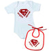 Personalizzata con frase "super nonno" - Body + Bavetta-Spio Kids-foto-prodotto