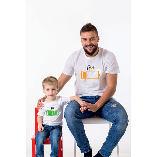 Set maglia padre e bambino con batteria-Spio Kids-foto-prodotto